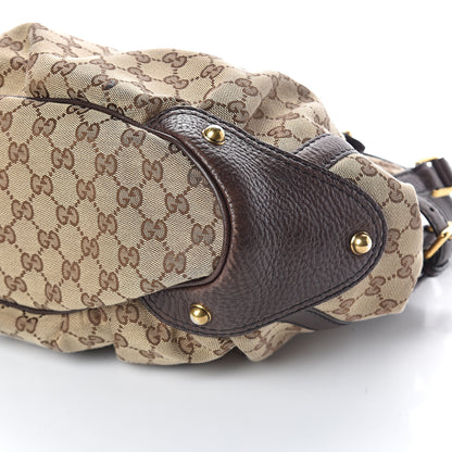 Gucci Monogram Medium Jockey Tote Dark Brown 8 of 8
