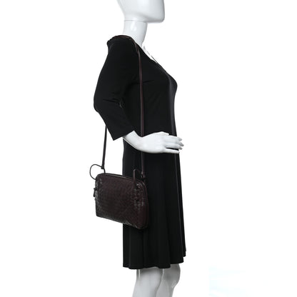 Bottega Veneta Nappa Intrecciato Nodini Crossbody Messenger Aubergine 2 of 10