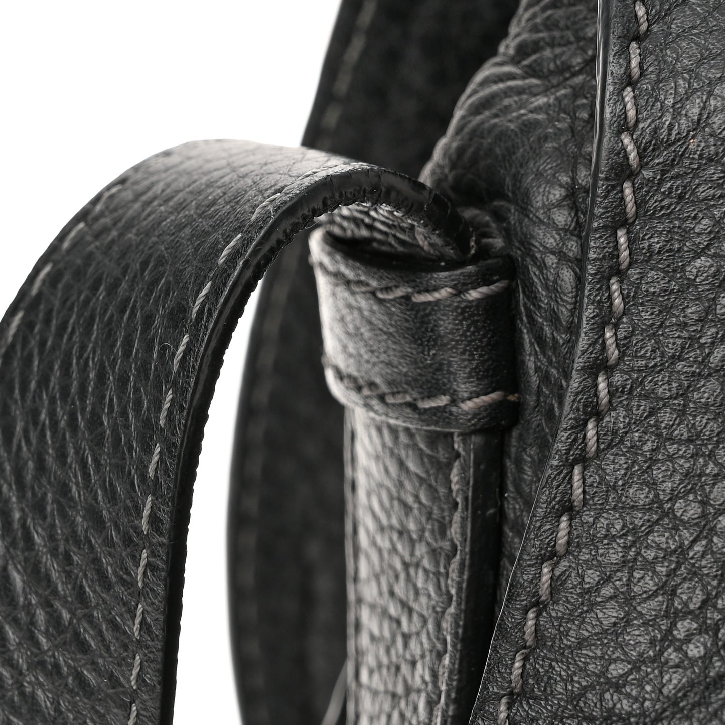 Calfskin Medium Marcie Round Crossbody Bag Black