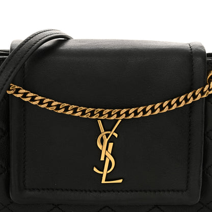 Saint Laurent Lambskin Quilted Monogram Mini Nolita Black 8 of 10