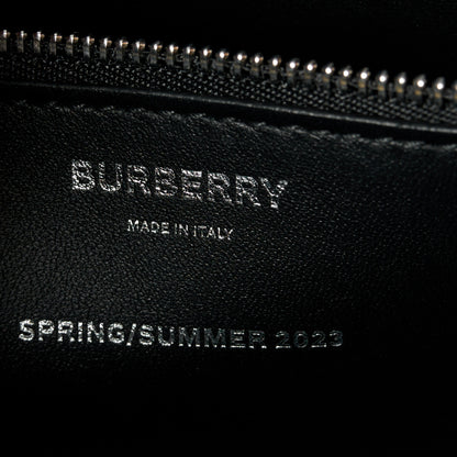 Burberry Calfskin Crystal Equestrian Knight Small Frances Tote Black 6 of 10