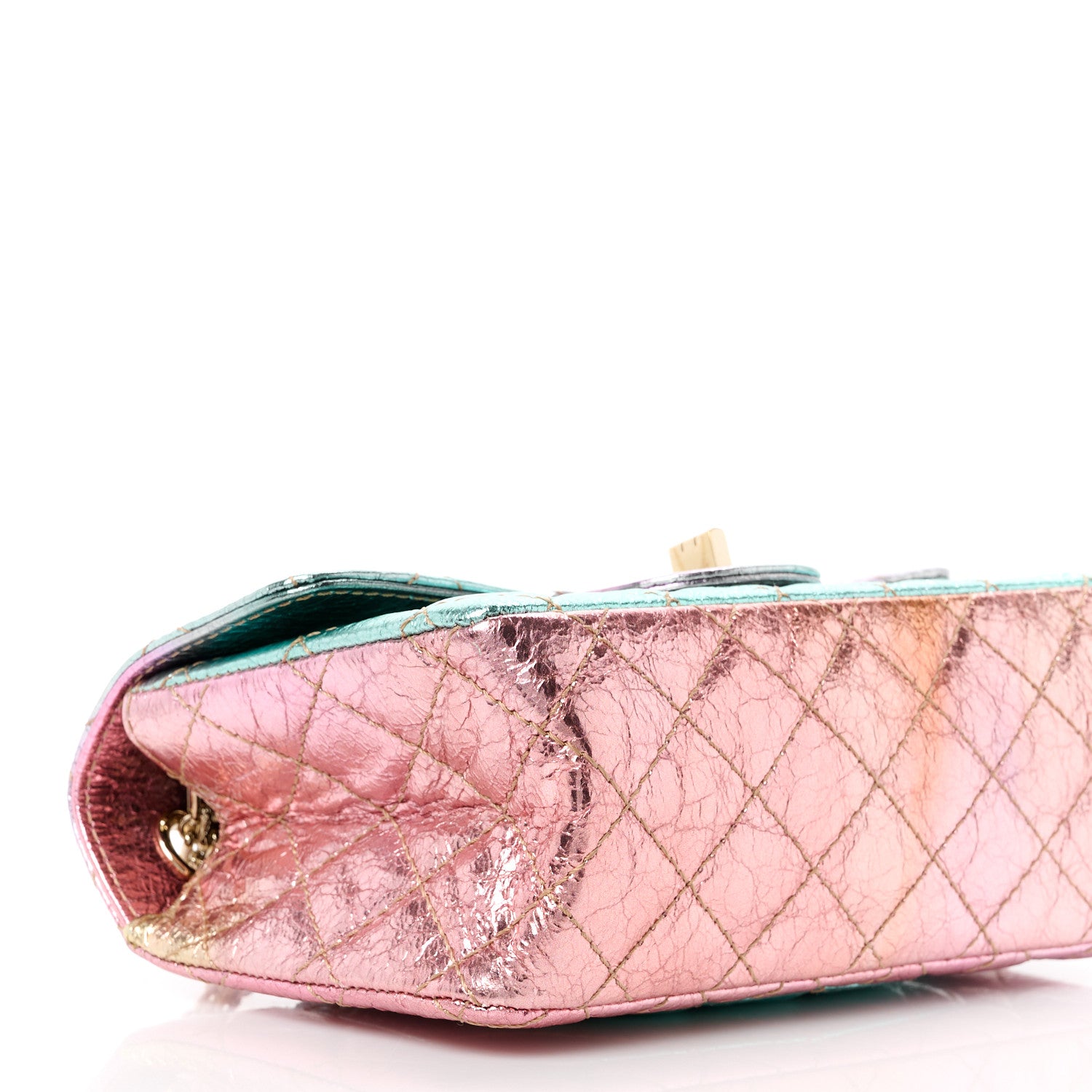 Chanel Metallic Goatskin Quilted Mini 2.55 Reissue Flap Multicolor 10 of 12