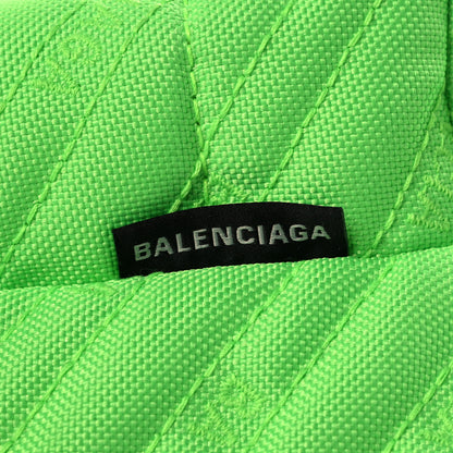 Balenciaga Canvas Matelasse Explorer Backpack Neon Green 10 of 10