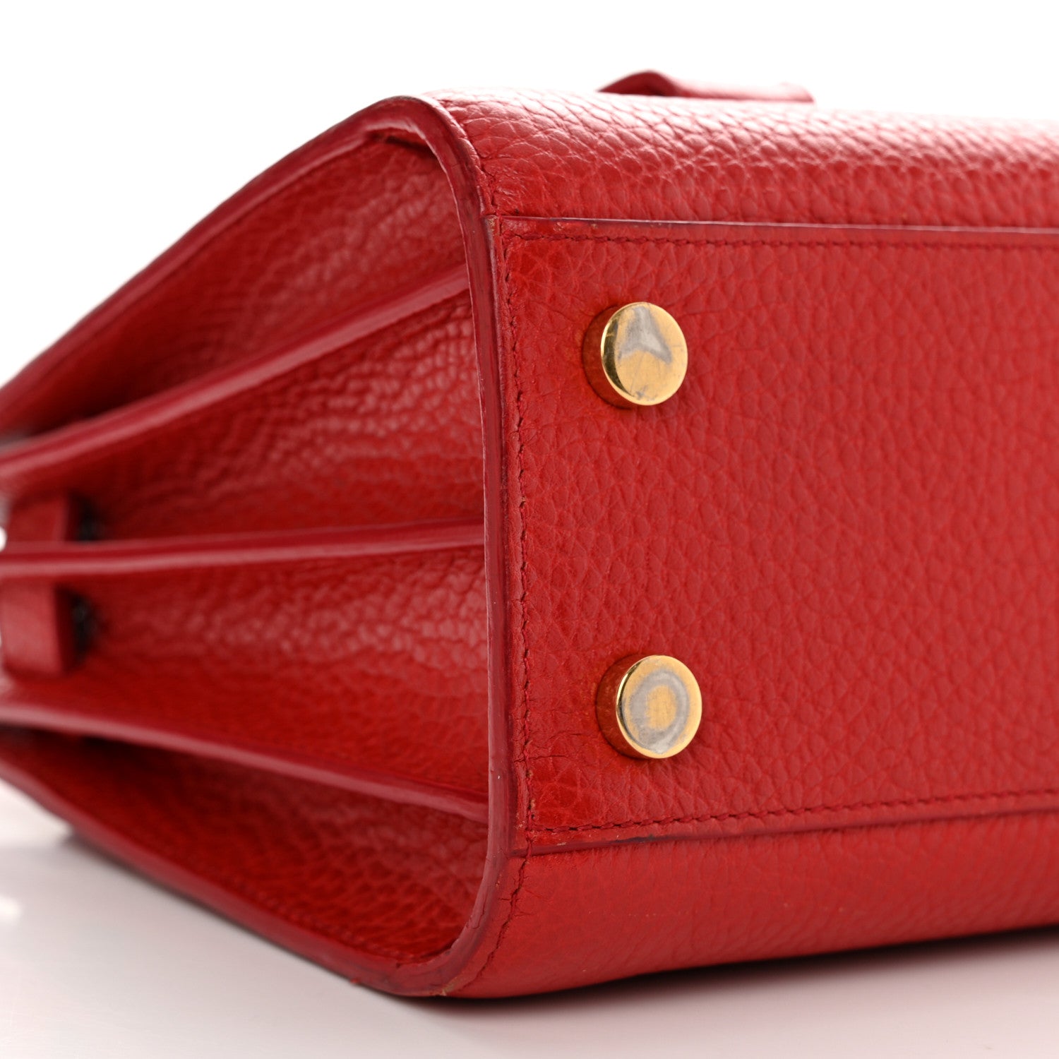 Saint Laurent Grained Calfskin Nano Sac De Jour Lipstick Red 10 of 13