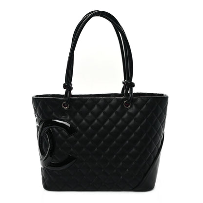 Chanel Calfskin Quilted Large Cambon Tote Black 1 of 12