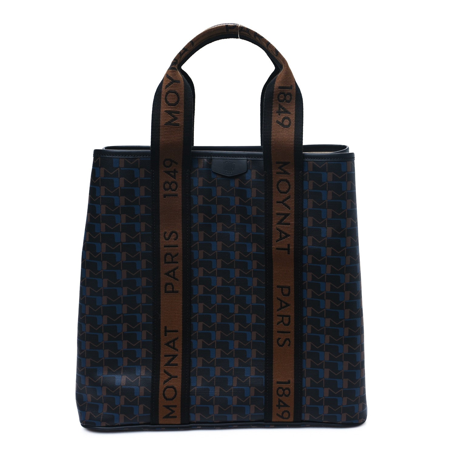 Moynat Canvas 1920 M Monogram Tote Black Brown 1 of 11