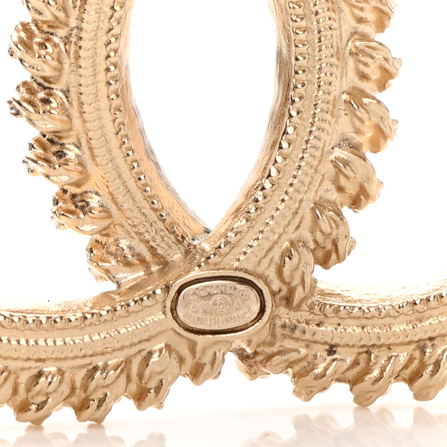 Chanel Metal CC Brooch Light Gold 4 of 5