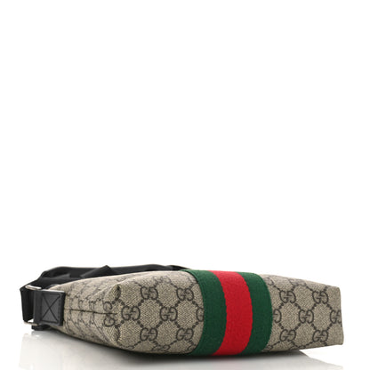 Gucci GG Supreme Monogram Web Messenger Bag Black 4 of 10