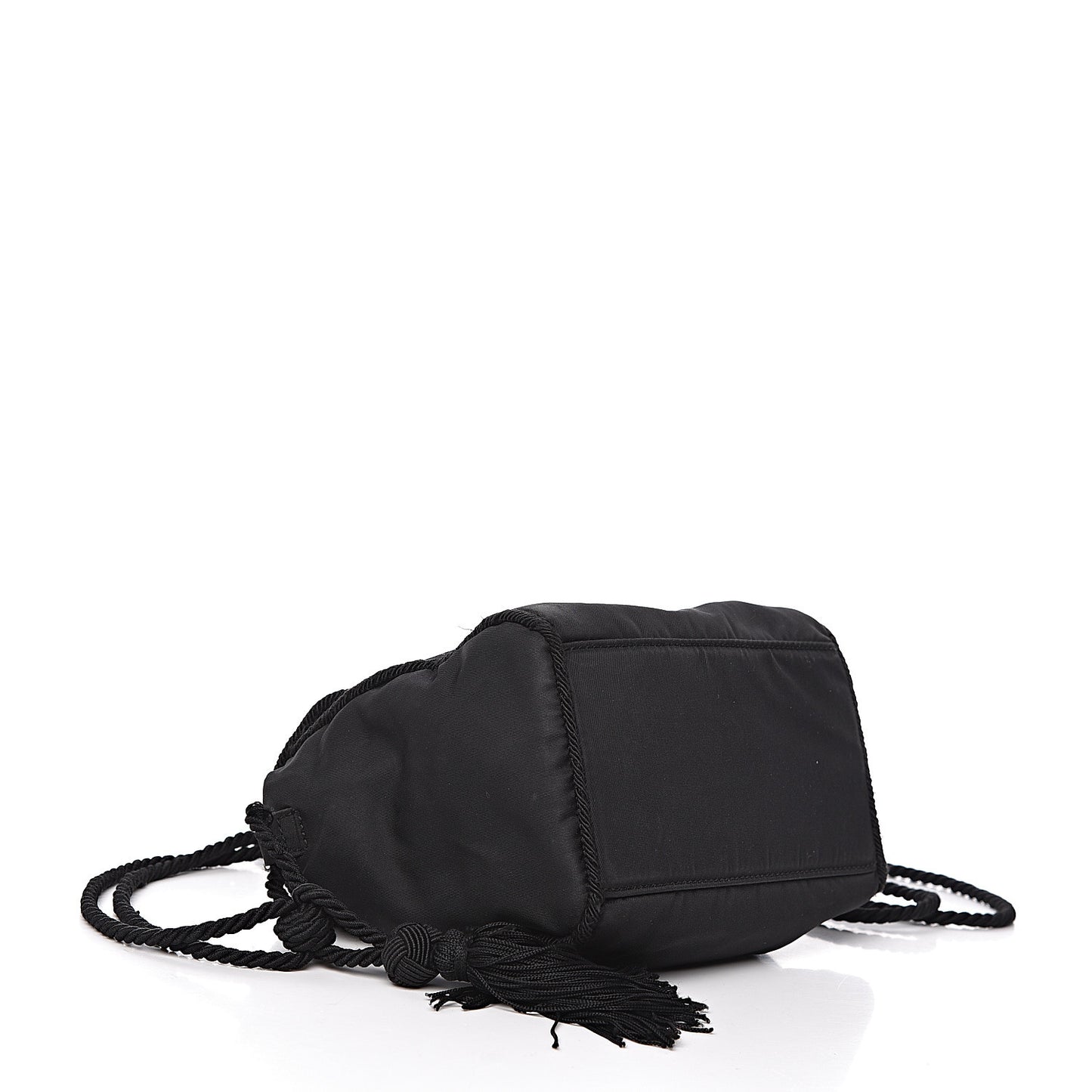Tessuto Nylon Beaded Bag Black