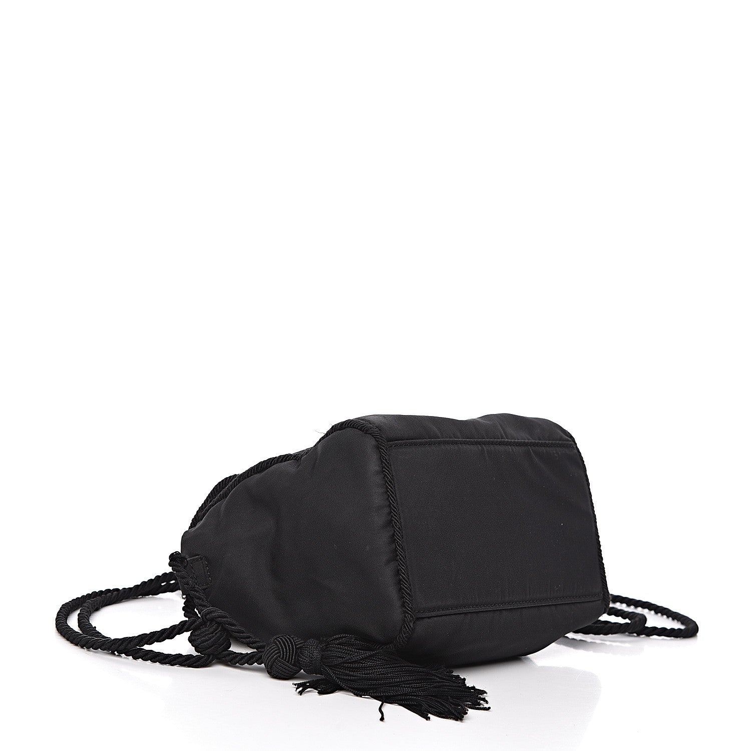 Prada Tessuto Nylon Beaded Bag Black 4 of 14