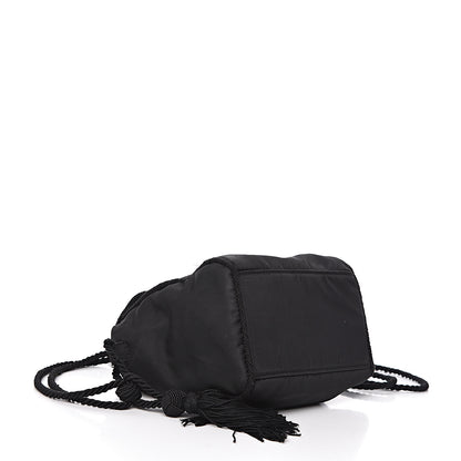 Prada Tessuto Nylon Beaded Bag Black 4 of 14