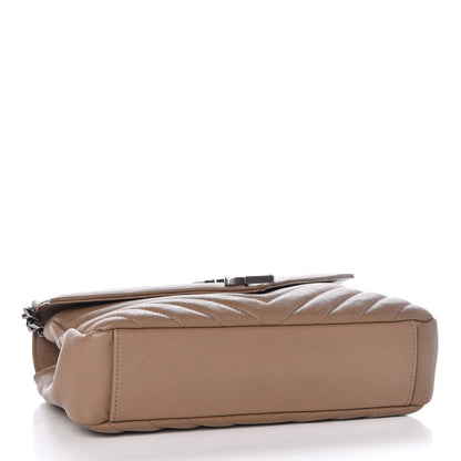 Saint Laurent Sheepskin Matelasse Chevron Monogram Medium College Bag Fard 4 of 7