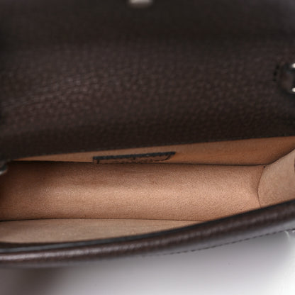 Gucci Monogram Jumbo GG Textured Dollar Calfskin Super Mini Dionysus Shoulder Bag Camel Ebony New Acero 5 of 7