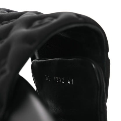 Louis Vuitton Technical Fabric Embossed Monogram Pool Pillow Comfort Mules 41 Black 10 of 11