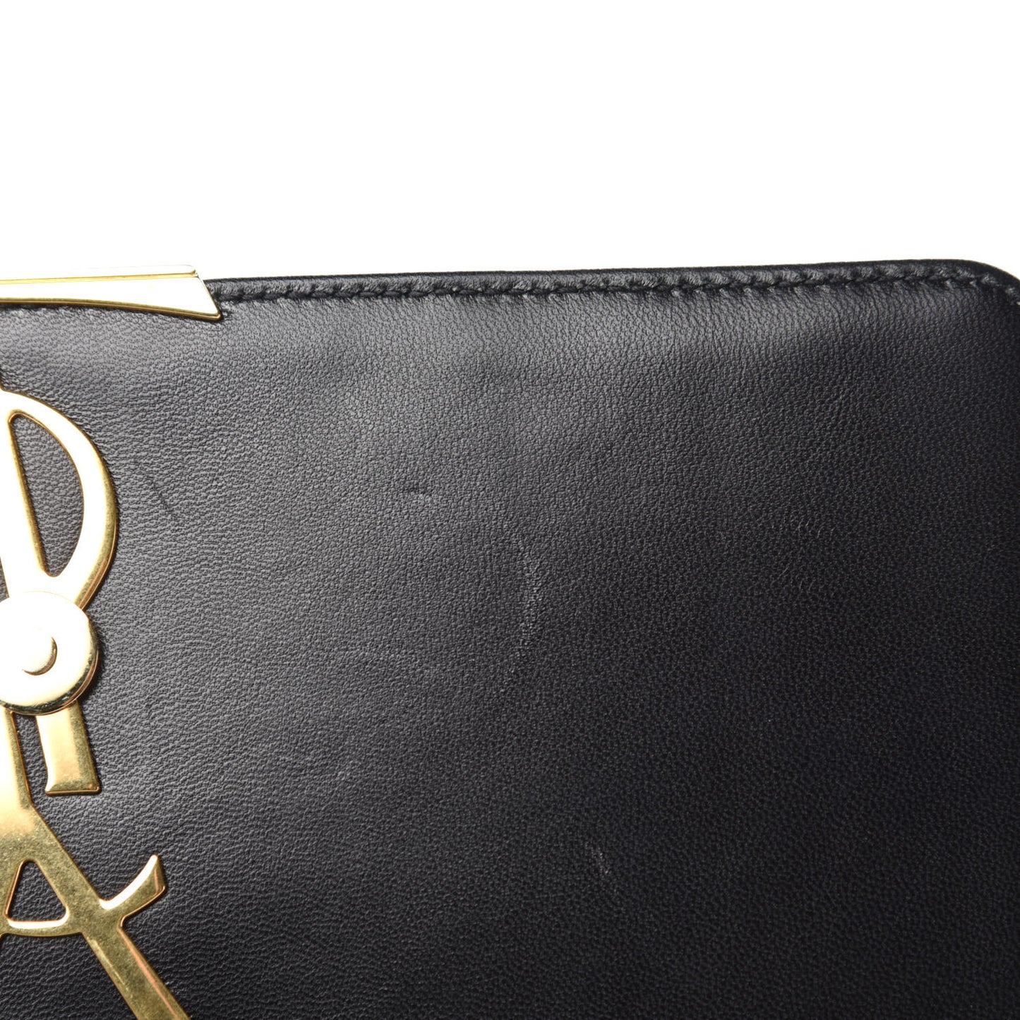 Patent Matelasse Monogram Large Vicky Chain Bag Black