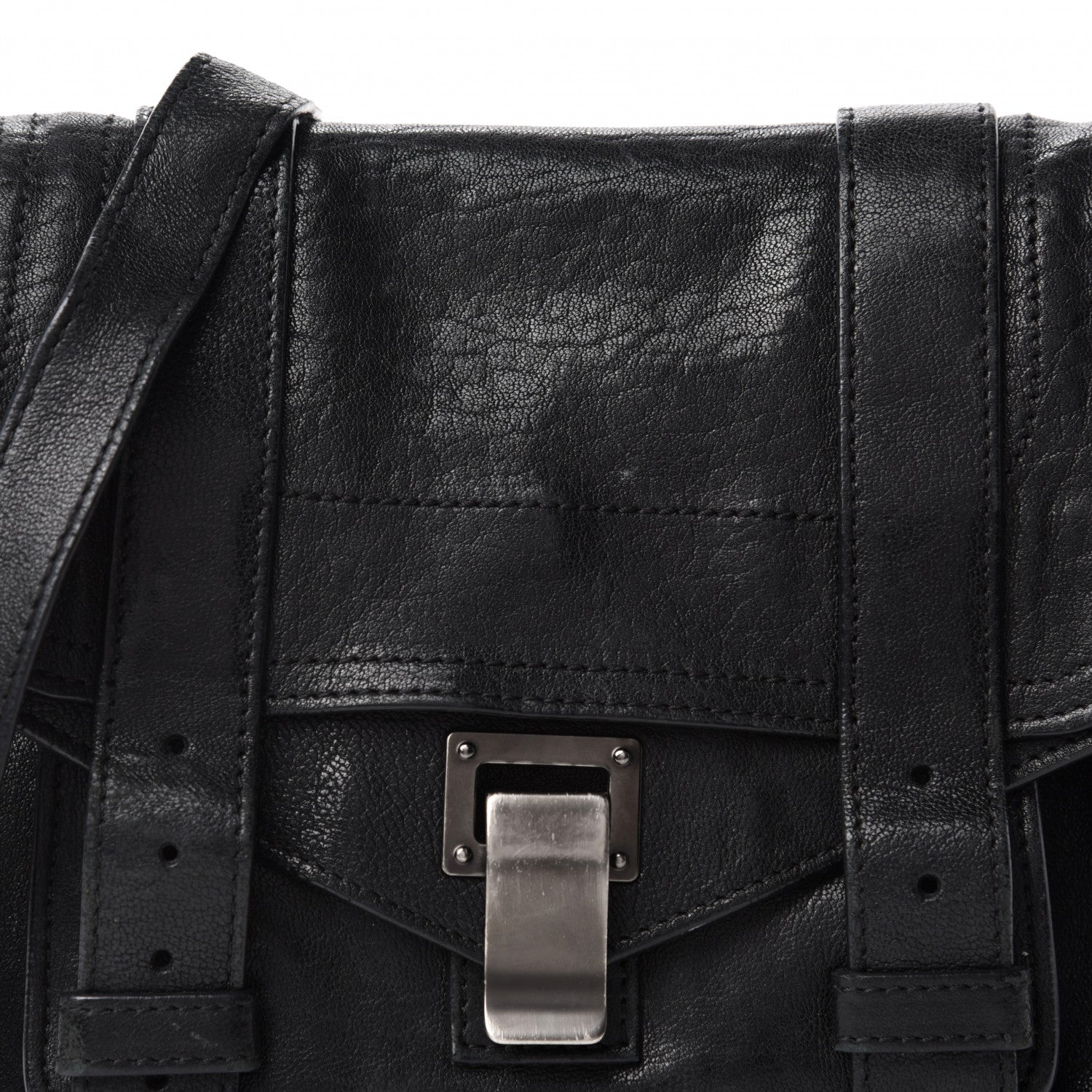 Proenza Schouler Lambskin PS1 Mini Pouch Messenger Black 13 of 13