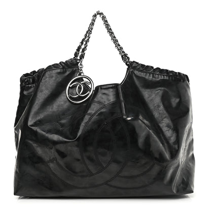 Chanel Vinyl XL Coco Cabas Black 1 of 10