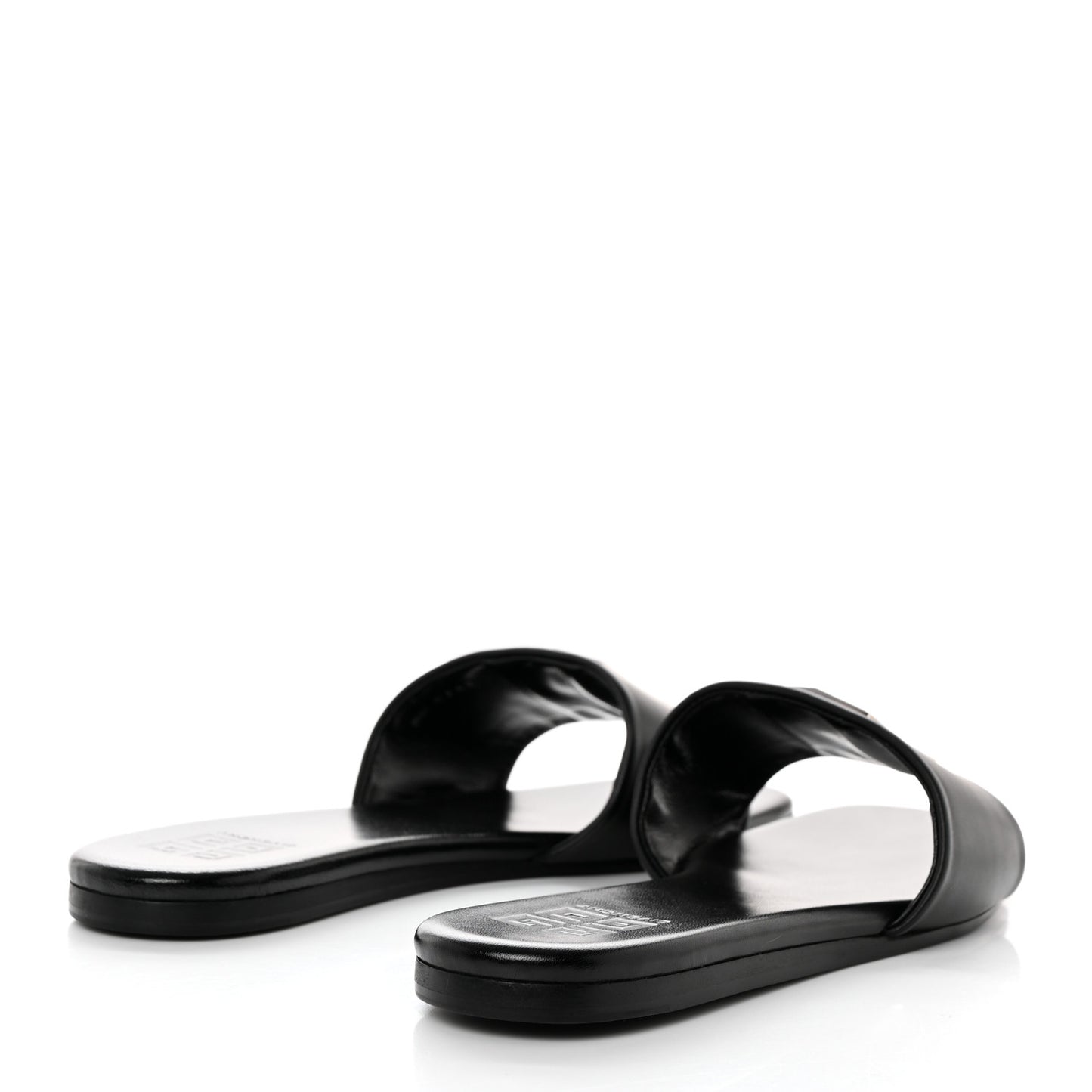 Lambskin 4G Flat Sandals 39 Black