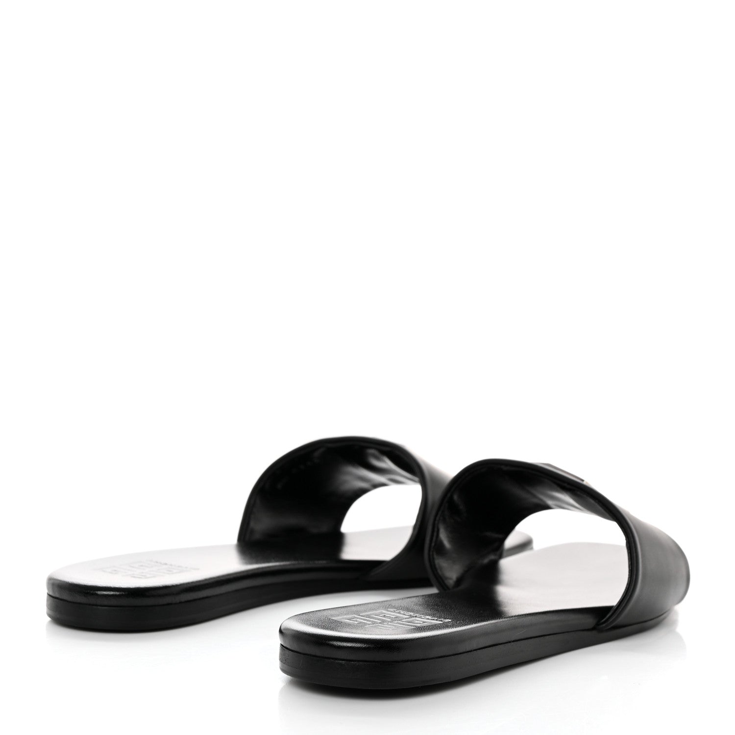 Givenchy Lambskin 4G Flat Sandals 39 Black 4 of 9