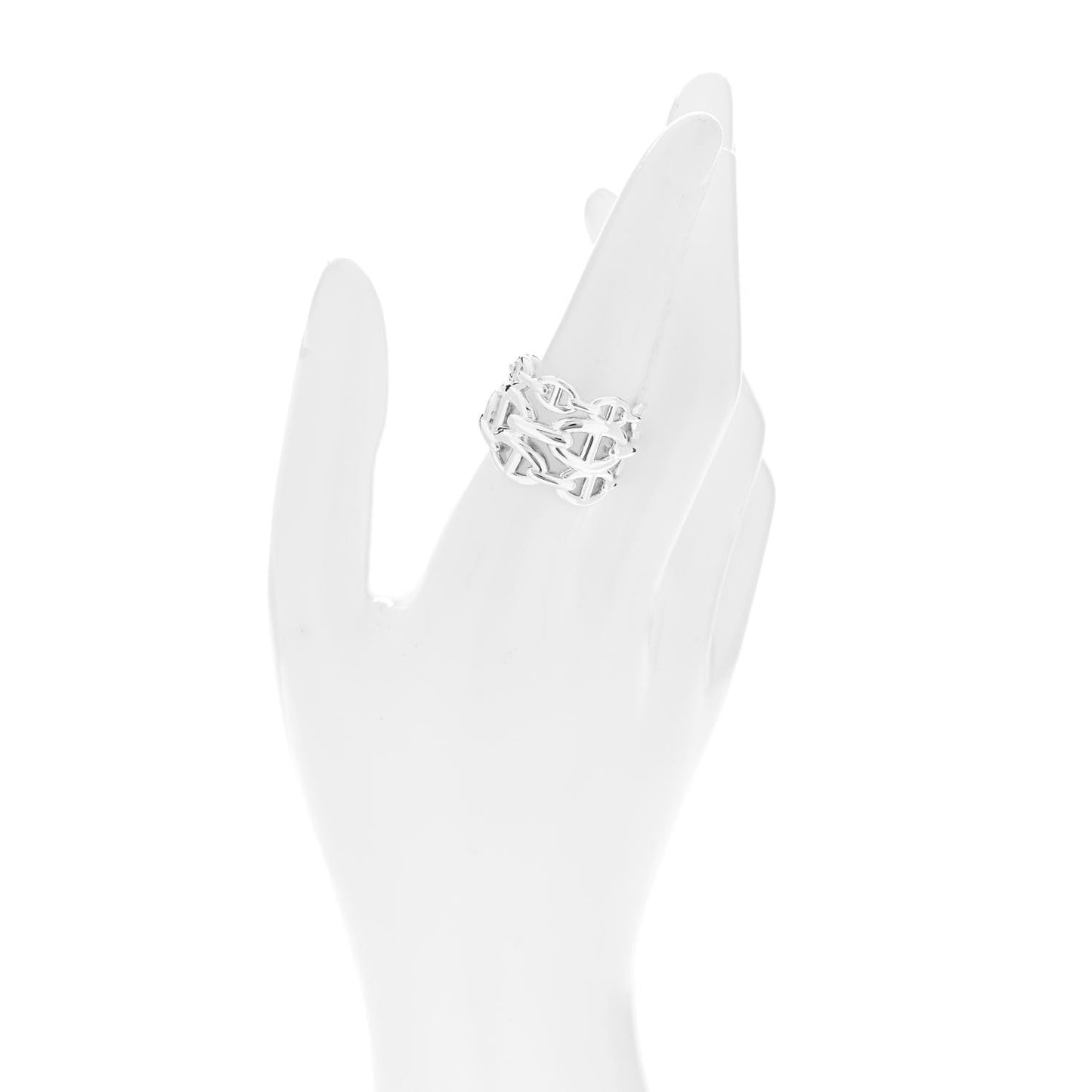 Sterling Silver GM Chaine d'Ancre Enchainee Band Ring 59 8.75