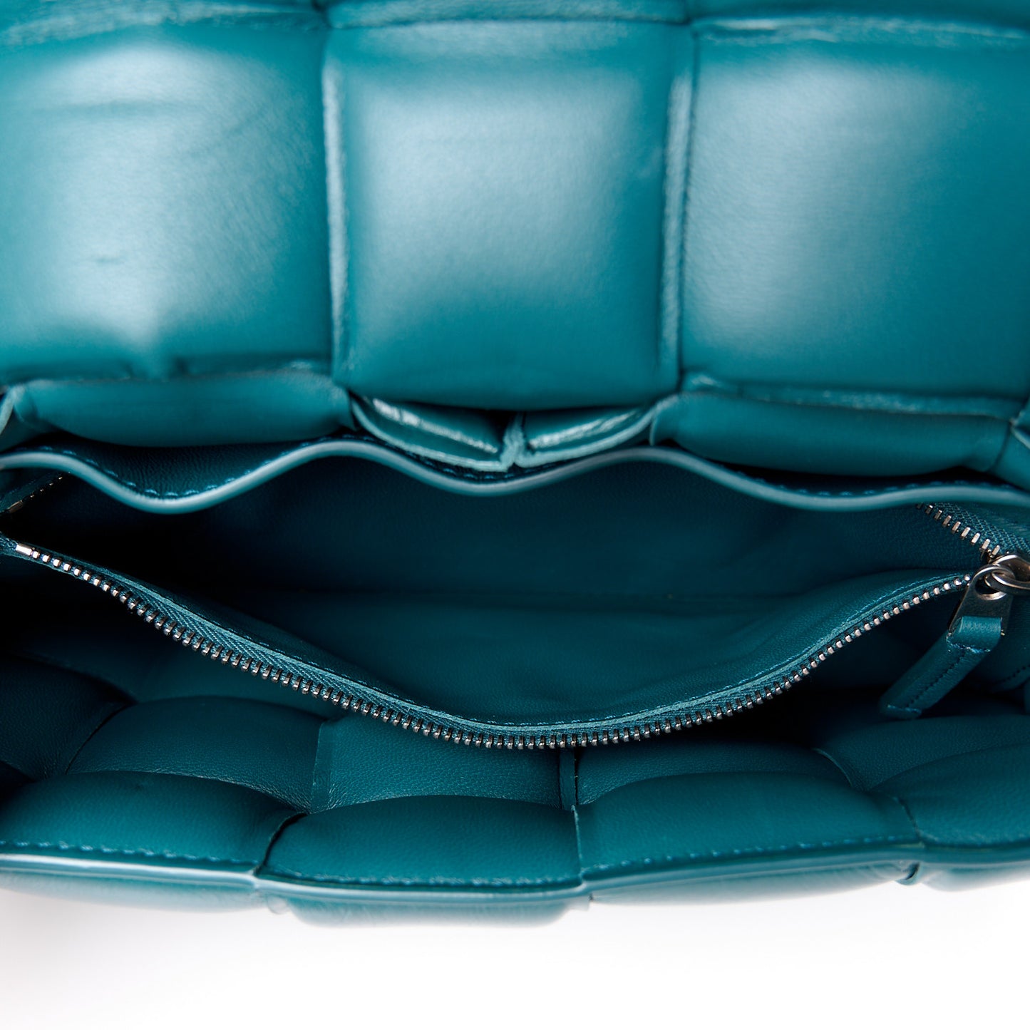 Paper Calfskin Maxi Intreccio Padded Cassette Crossbody Bag Ottanio
