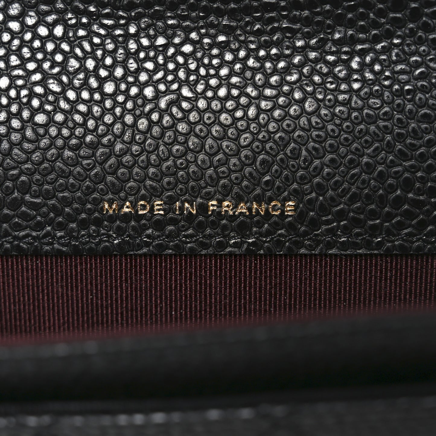 Caviar Quilted Flap Card Holder Wallet Black