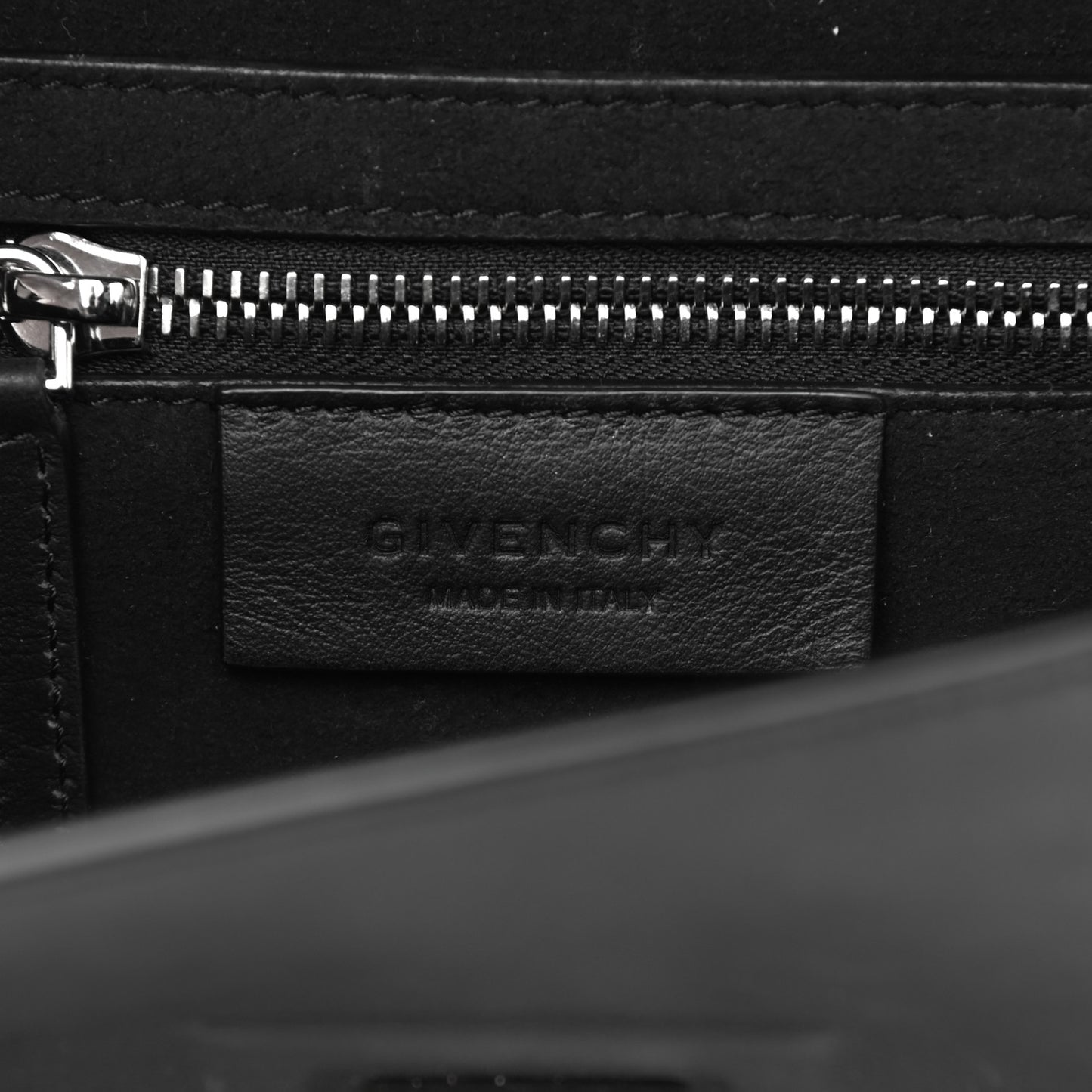 Calfskin Studded Bow Cut Chain Bag Black