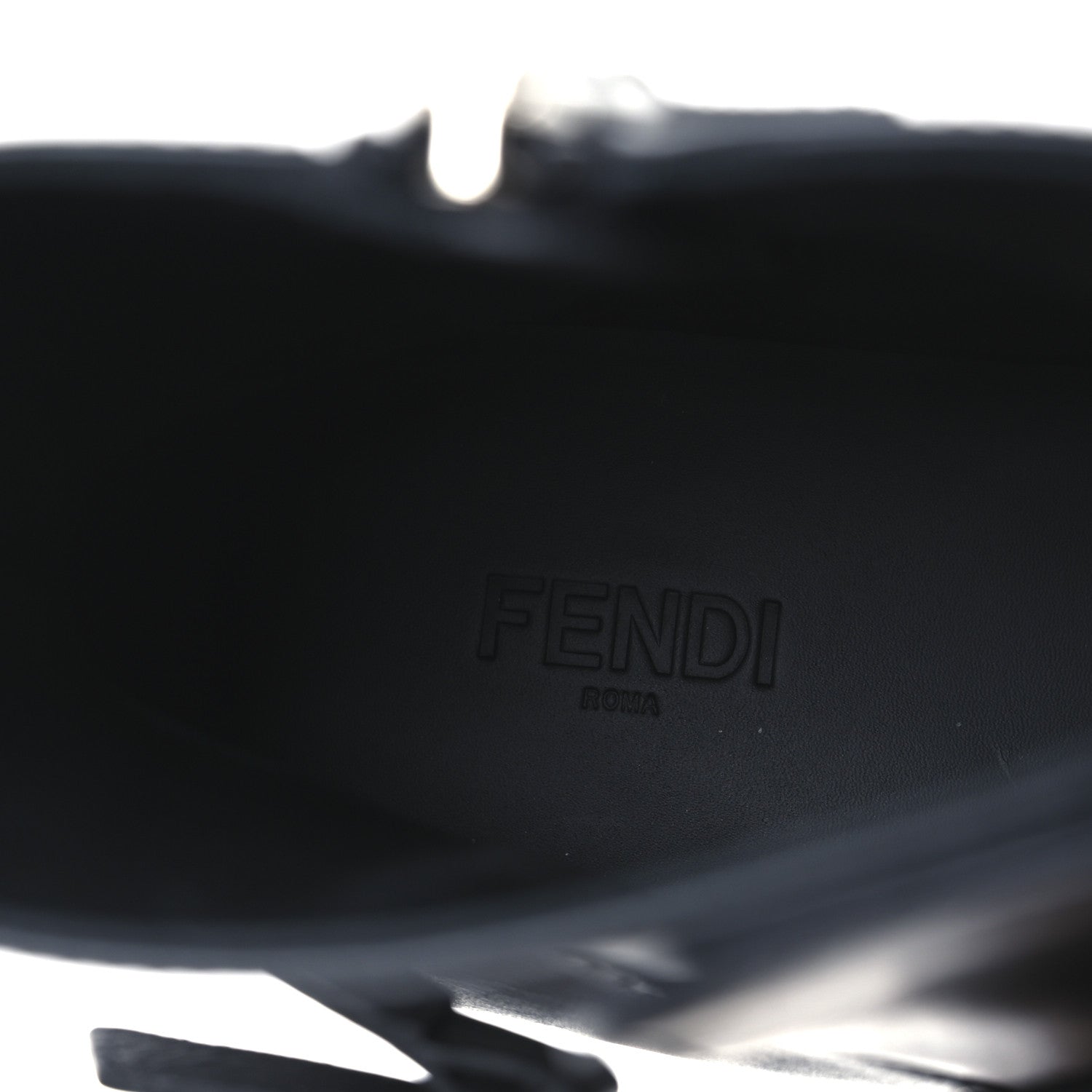 Fendi Vitello O'Lock Mens Ankle Boots 10 Black 10 of 11