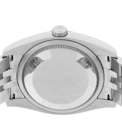 Rolex Stainless Steel 18K White Gold Diamond 36mm Oyster Perpetual Datejust Watch Silver 116234 4 of 5