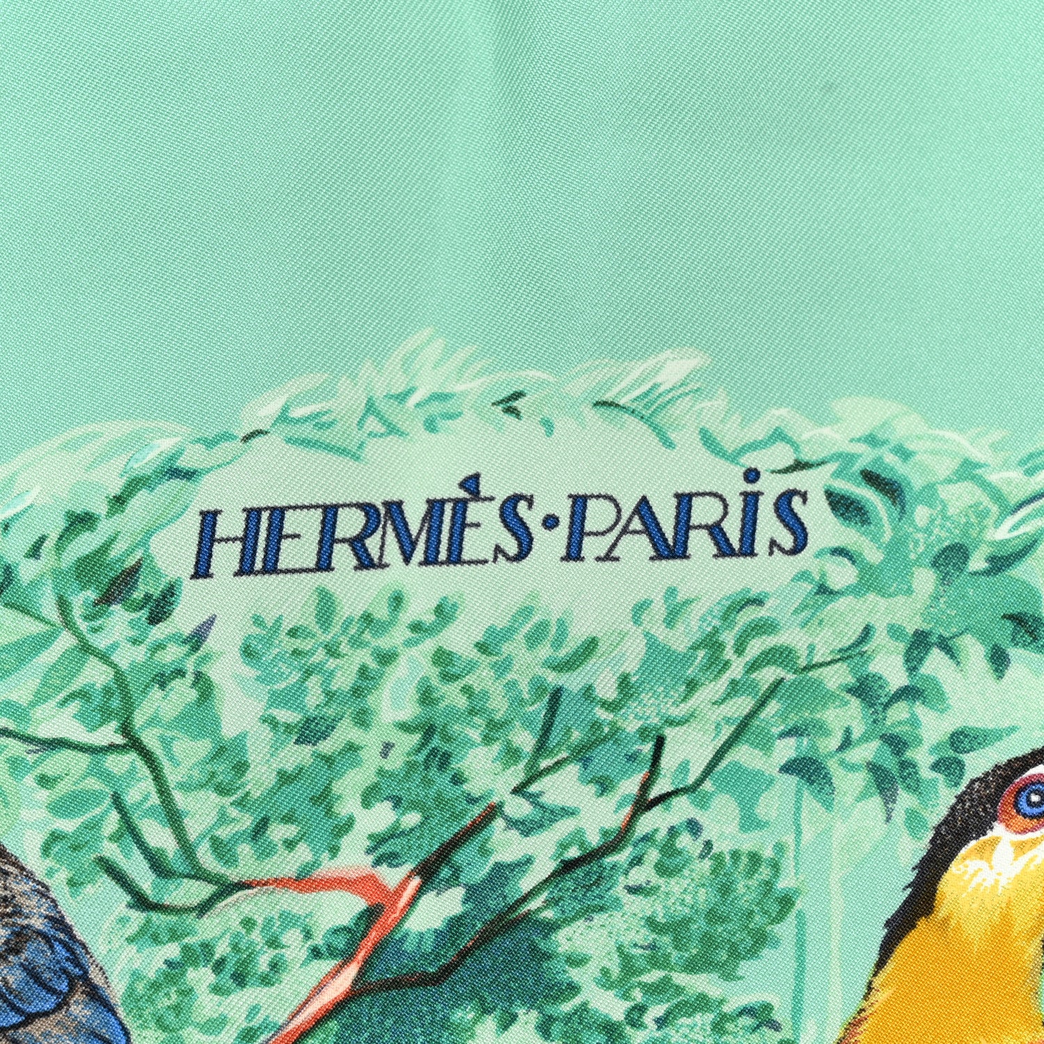 Hermes Silk Wash Equateur 90 Scarf Aqua 3 of 5