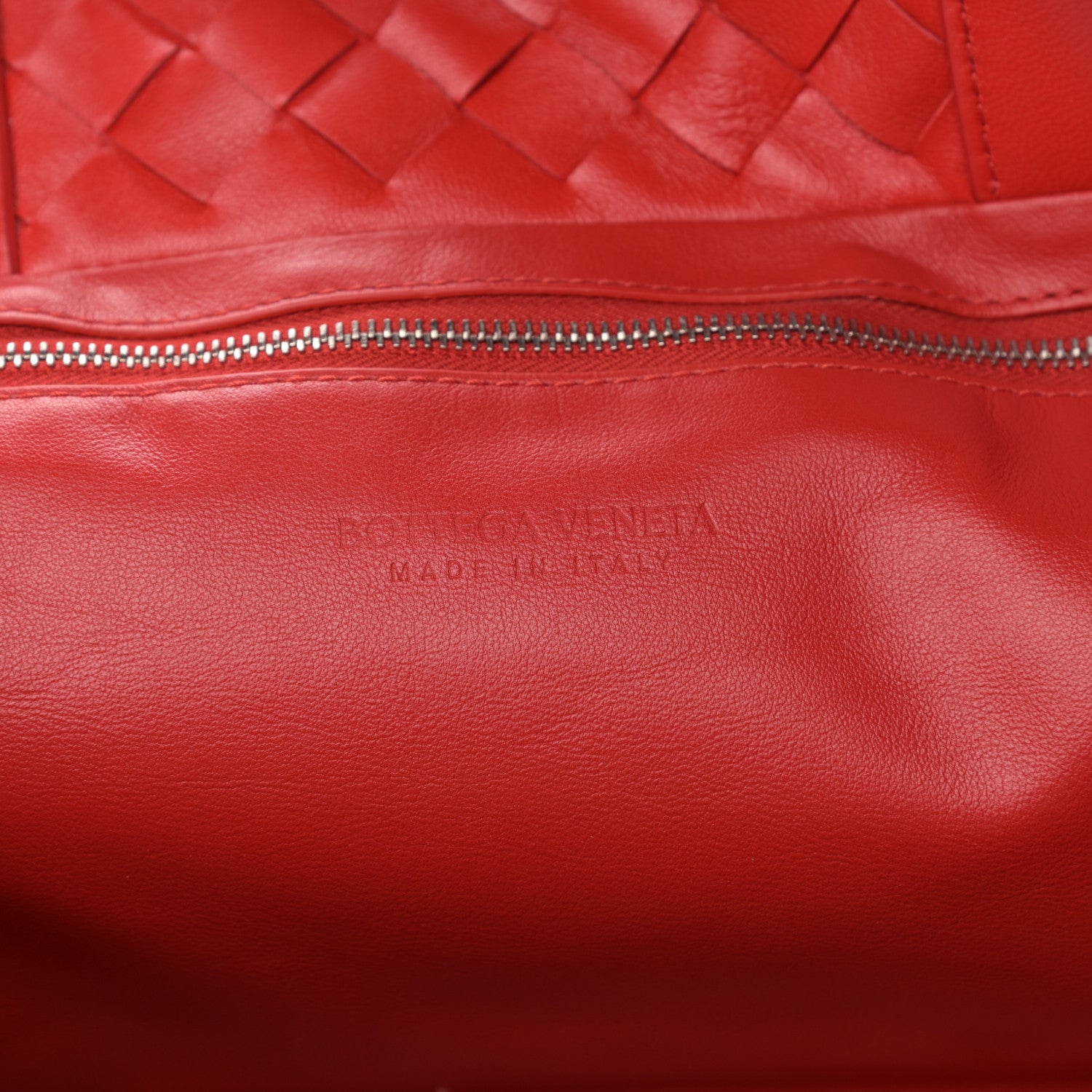 Bottega Veneta Nappa Intrecciato Tote Bag Red 6 of 11