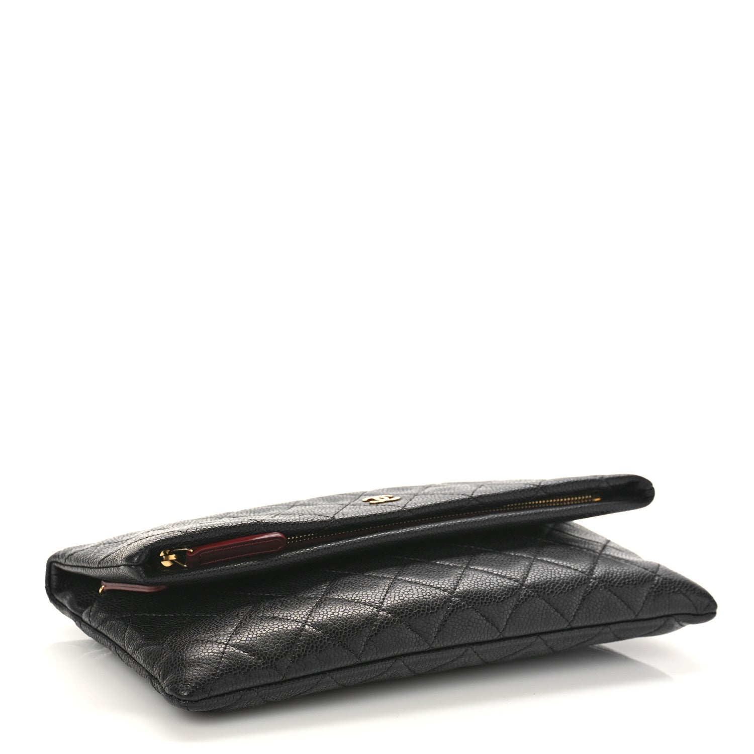 Chanel Caviar Quilted CC Beauty Clutch Black 4 of 10