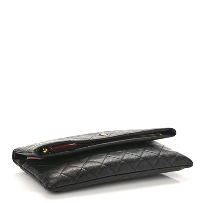 Chanel Caviar Quilted CC Beauty Clutch Black 4 of 10