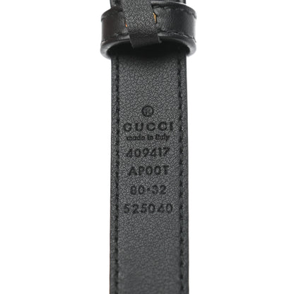 Gucci Calfskin Double G 20mm Belt 80 32 Black 5 of 6