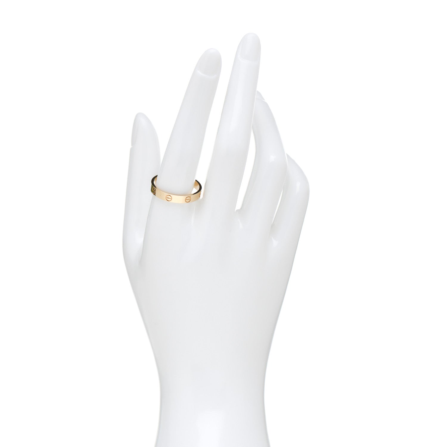 Cartier 18K Yellow Gold 3.5mm LOVE Wedding Band Ring 62 10 2 of 5