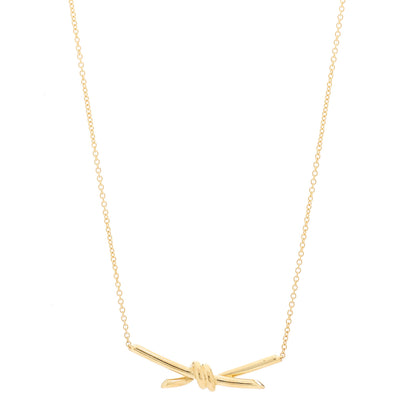Tiffany 18K Yellow Gold Knot Necklace 1 of 6