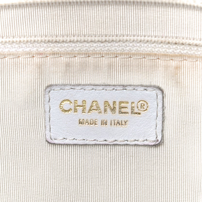 Chanel Calfskin Wild Stitch Top Handle Bag White 6 of 21