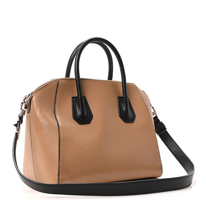 Givenchy Sugar Goatskin Small Tri-Color Antigona Beige Black Brown 3 of 10