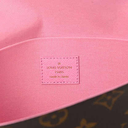 Louis Vuitton Monogram 2022 Christmas Animation Paris Pochette Felicie Chain Wallet Pink 4 of 8