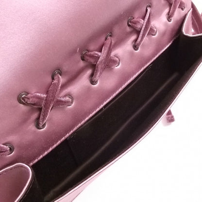 Saint Laurent Satin Corset Ballet Clutch Pink 6 of 8