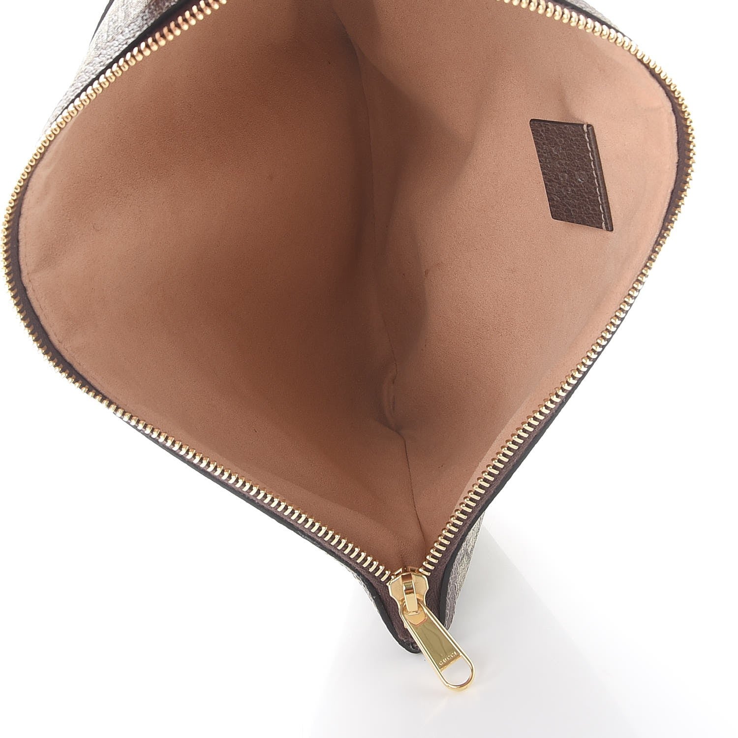 Gucci GG Supreme Monogram Large Ophidia Pouch Clutch Brown 5 of 11