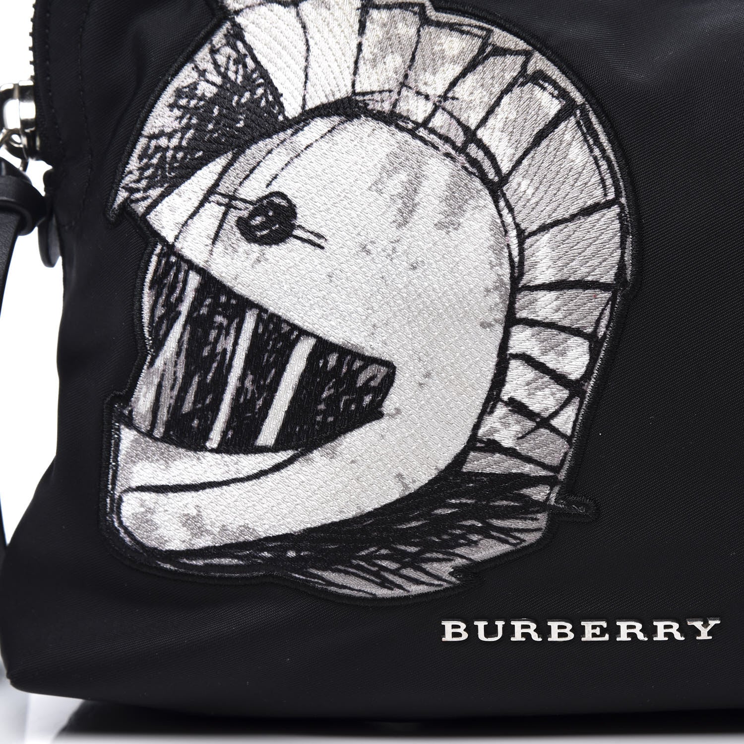 Burberry Nylon Pallas Head Zip Pouch Black 9 of 9