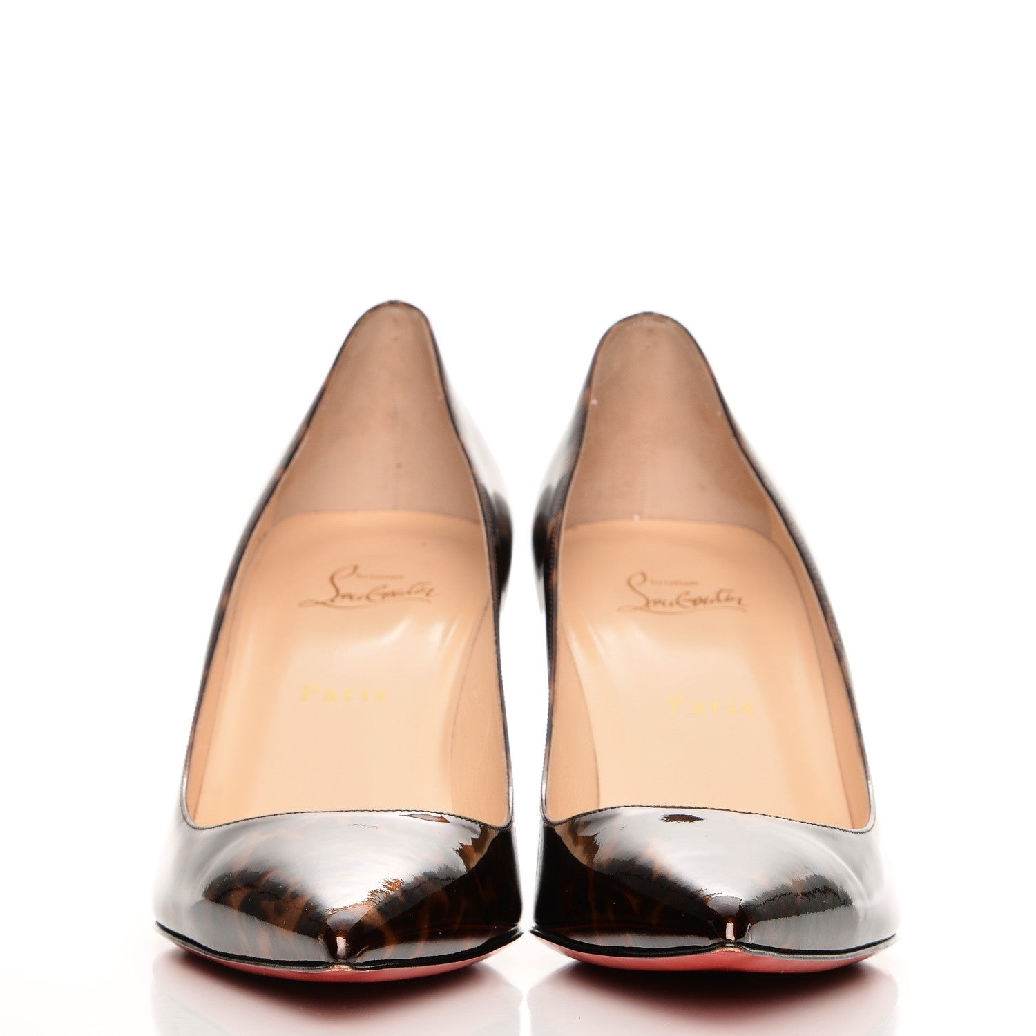 Louis Vuitton CHRISTIAN LOUBOUTIN Patent Tartaruga Decollete 554 70 Pumps 40.5 Testa Di Moro 2 of 7