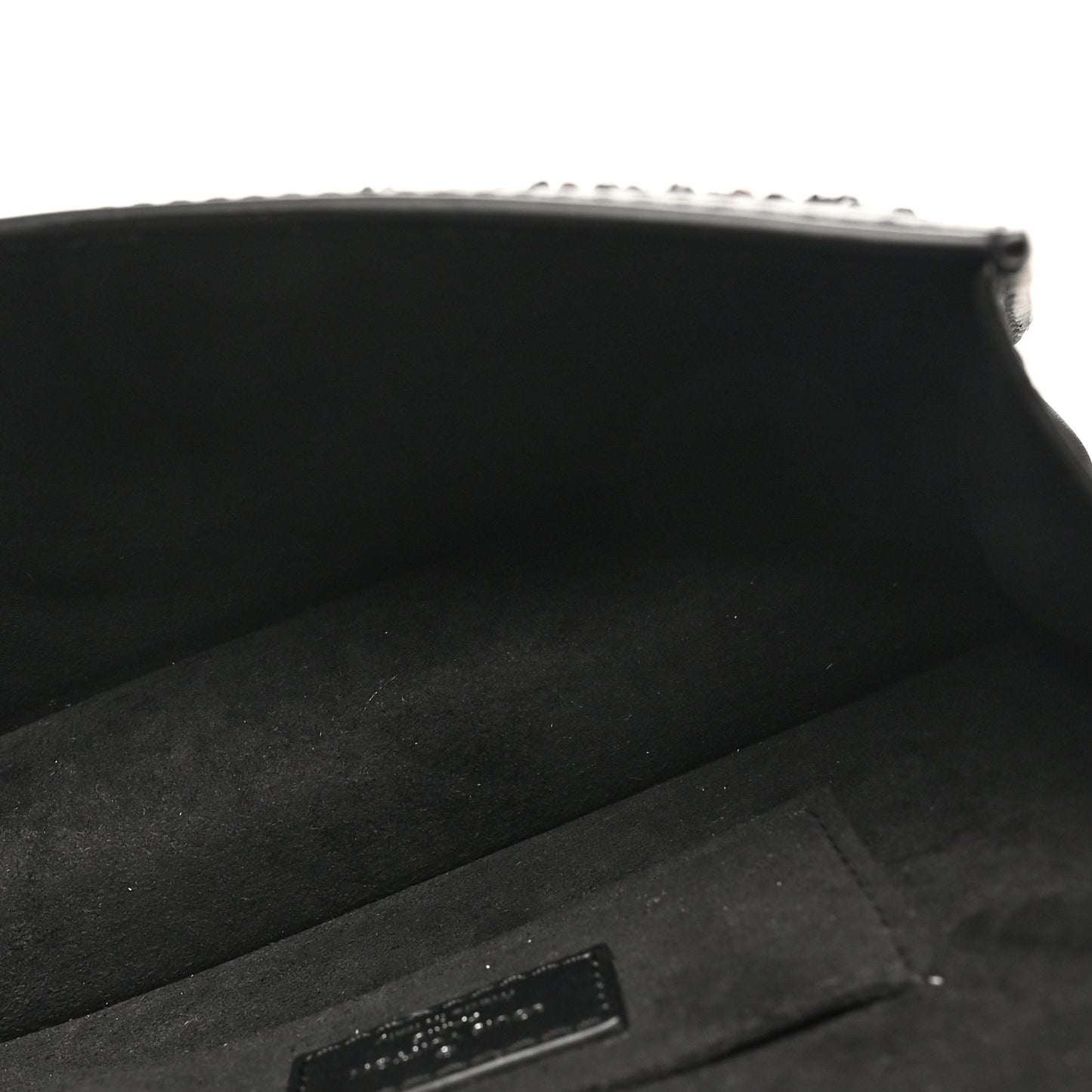Tweed Sequin Dauphine Minaudiere Black