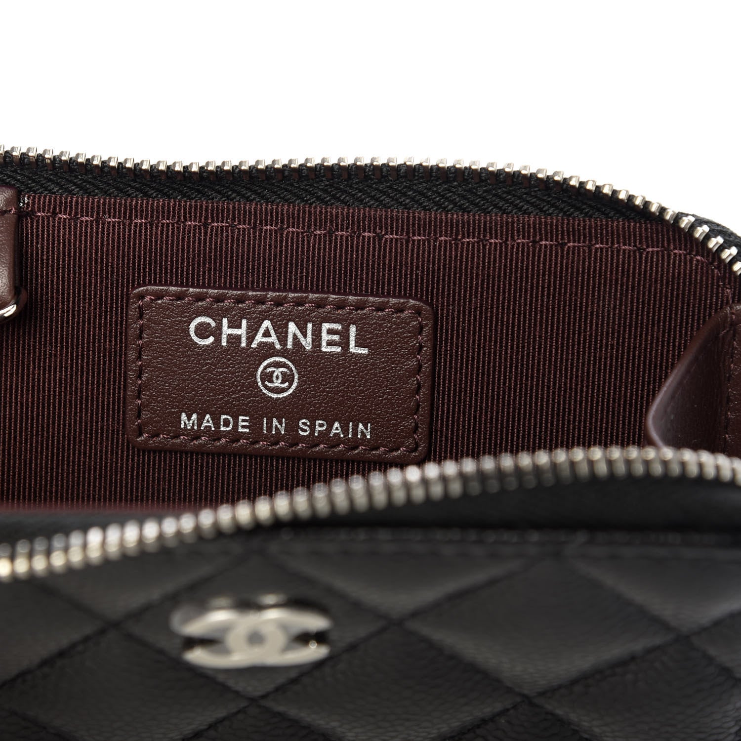 Chanel Caviar Quilted Key Holder Case Black 7 of 8