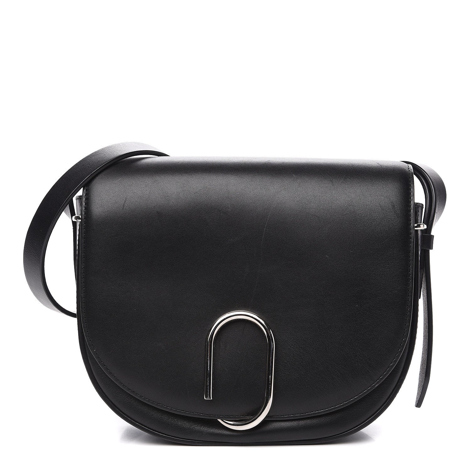 3.1 Phillip Lim 3.1 Calfskin Alix Saddle Crossbody Bag Black 1 of 11