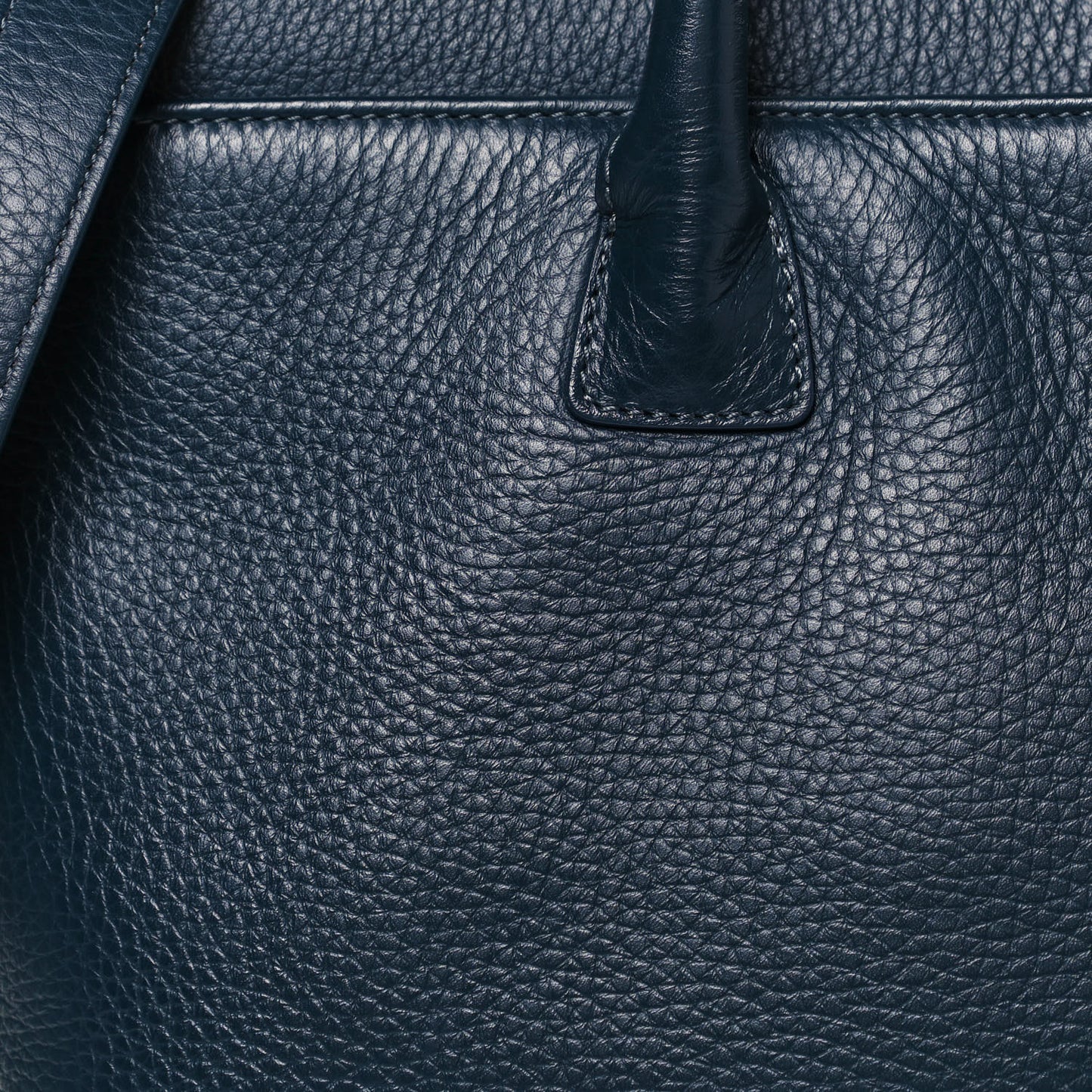 Calfskin Cerf Executive Shopper Tote Blue