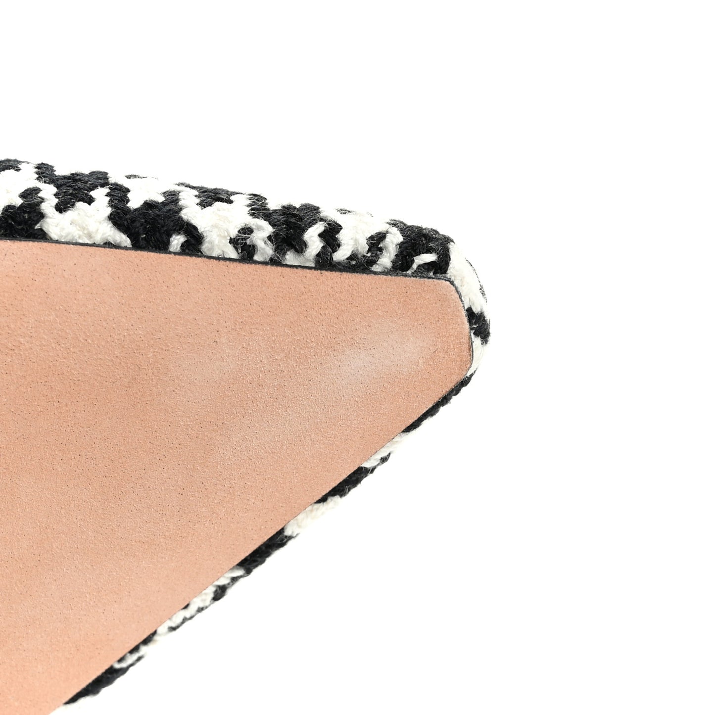 Micro PDP Cotton Houndstooth J'Adior Slingback 100mm Pumps 39 Black White
