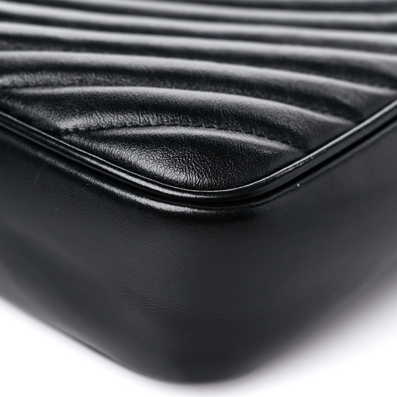 Saint Laurent Calfskin Matelasse Monogram Lou Camera Bag Black 11 of 14