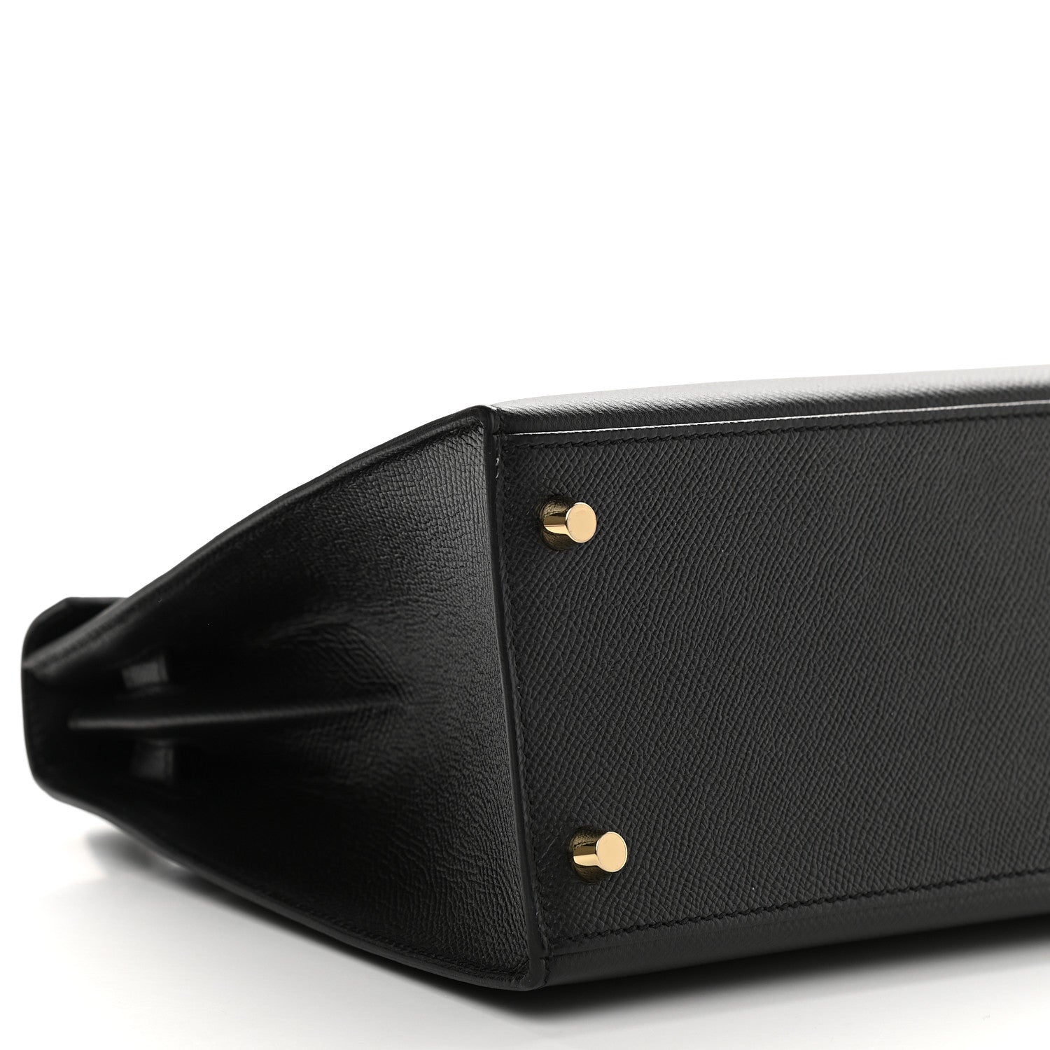 Hermes Epsom Horseshoe Kelly Sellier 28 Black Rose Extreme 9 of 11